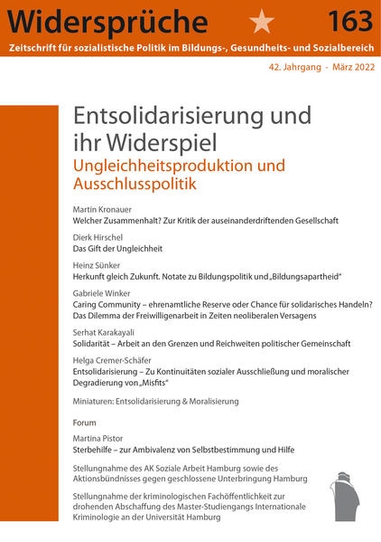 Coverabbildung Entsolidarisierung und ihr Widerspiel