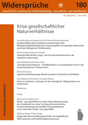 Coverabbildung Krise gesellschaftlicher Naturverhältnisse