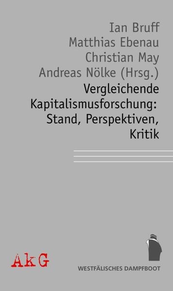 Coverabbildung Vergleichende Kapitalismusforschung: Stand, Perspektiven, Kritik