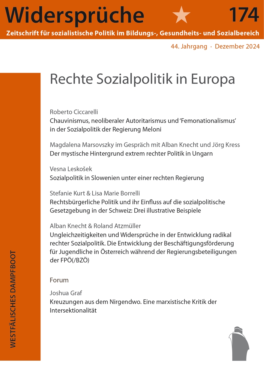Coverabbildung Rechte Sozialpolitik in Europa