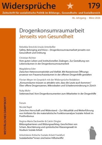 Coverabbildung Drogenkonsumraumarbeit
